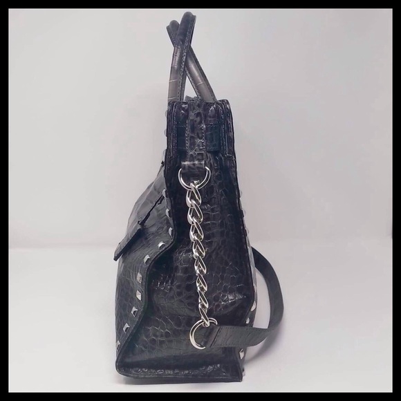 Michael Kors Croc Embossed Studded Hamilton Tote - Picture 5 of 7